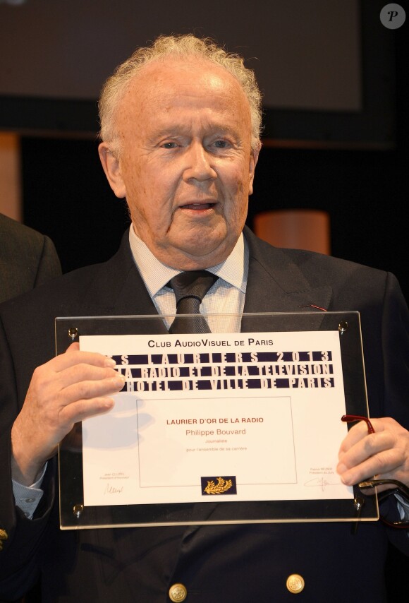 Philippe Bouvard à la soirée des 19e Lauriers de la Radio et de la Télévision à l'Hôtel de Ville de Paris, le 17 février 2014.