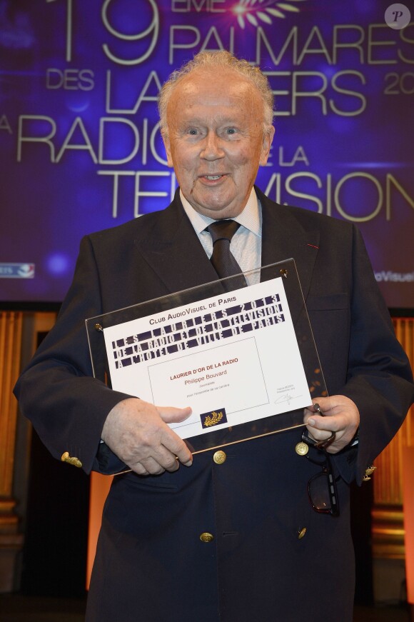 Philippe Bouvard à la soirée des 19e Lauriers de la Radio et de la Télévision à l'Hôtel de Ville de Paris, le 17 février 2014.
