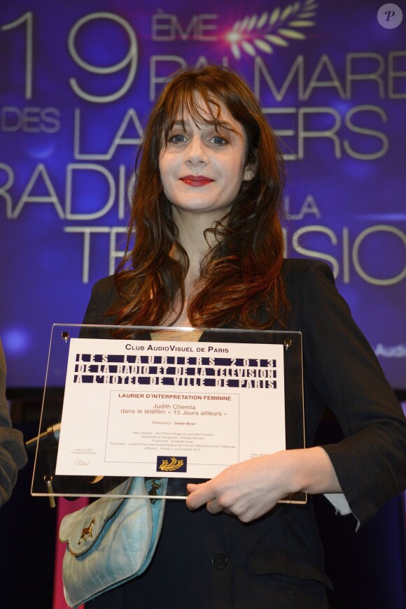 Judith Chemla à la soirée des 19e Lauriers de la Radio et de la Télévision à l'Hôtel de Ville de Paris, le 17 février 2014.