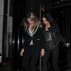 Cara Delevingne et Michelle Rodriguez quittent le club Ronnie Scott, où elles ont assisté à un concert privé de Prince. Londres, Le 17 février 2014.