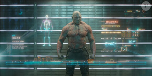 Dave Bautista est Drax le destructeur dans Les Gardiens de la Galaxie.