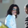 Michael Jackson lors de son procès à Santa Maria, le 31 janvier 2005.
