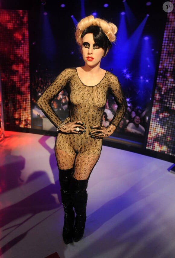 Statue de cire de Lady Gaga chez Madame Tussauds à New York.