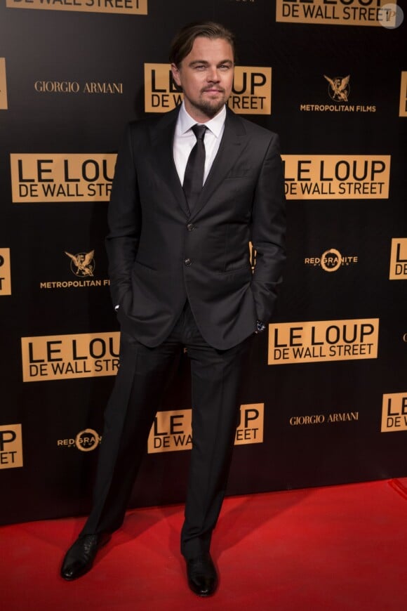 Leonardo Di Caprio - Avant-première mondiale du film "Le loup de Wall Street" au cinéma Gaumont Opera Capucines à Paris le 9 décembre 2013.