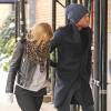 L'acteur Sam Worthington et sa bien-aimée Lara Bingle se promènent à New York le 8 février 2014
