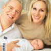 Zara Phillips et Mike Tindall présentent leur petite Mia, née le 17 janvier, en couverture du magazine Hello!, n°1317 du 3 mars 2014