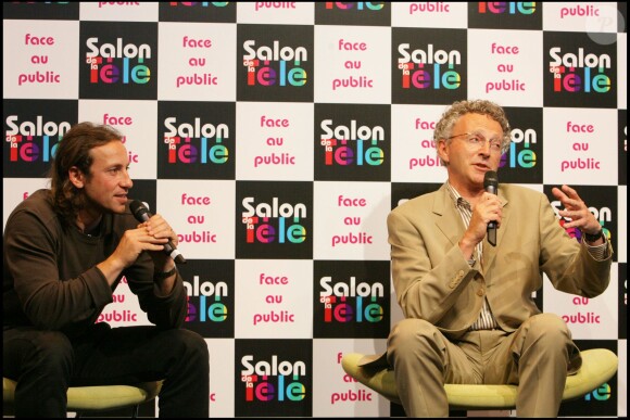 Nelson Monfort et Philippe Candeloro à Paris en juin 2007.