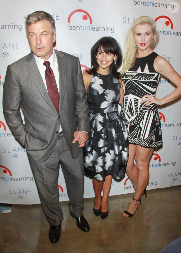 Alec Baldwin, Hilaria Baldwin et Ireland Baldwin lors du Inspire! Gala à New York le 29 janvier 2014