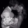 Gisele Bündchen et son mari Tom Brady lors de leur mariage en 2009