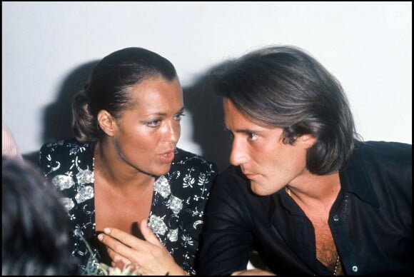 Romy Schneider et Daniel Biasini à Saint-Tropez en 1975