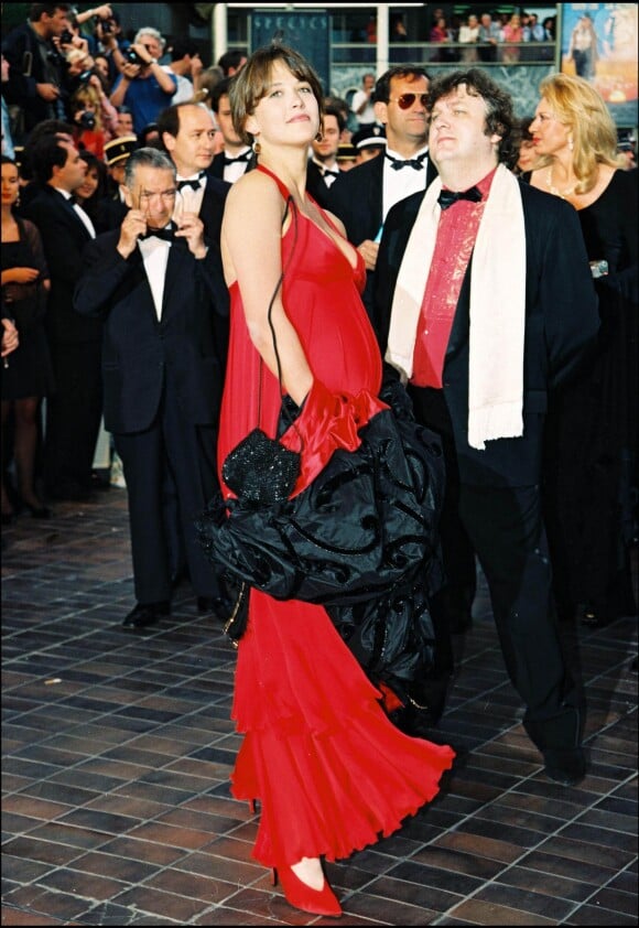 Sophie Marceau et Dominique Besnehard lors du Festival de Cannes 1995