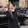 Valérie Trierweiler lors de son arrivée au défilé Christian Dior prêt-à-porter collection Automne/Hiver 2014-2015 au musée Rodin lors de la fashion week à Paris, le 28 février 2014