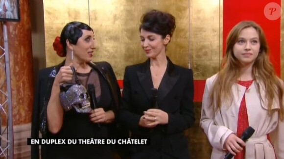 Rossy de Palma, Zabou Breitman et Lou de Laâge aux Césars 2014.