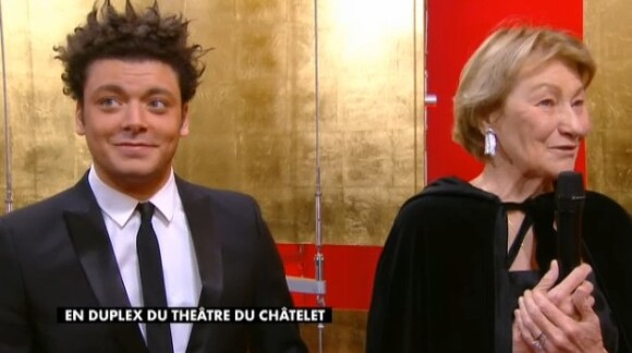 Kev Adams et Marisa Borini aux César 2014.