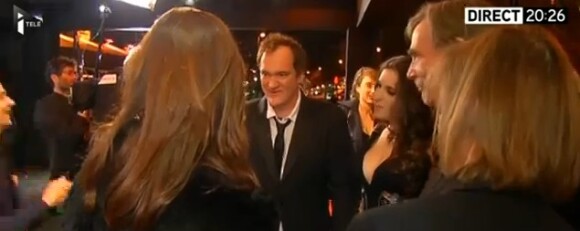 Quentin Tarantino et sa nouvelle girlfriend Courtney Hoffman aux César 2014.