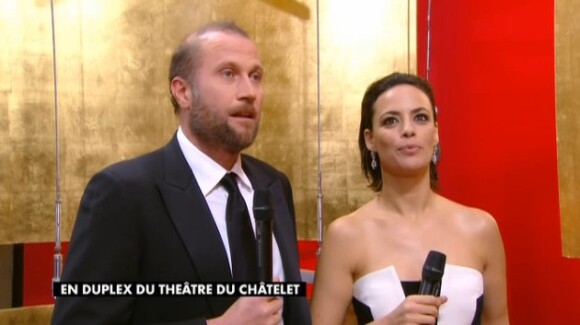 François Damiens et Bérénice Bejo aux César 2014.
