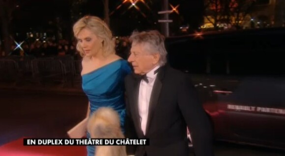 Emmanuelle Seigner et Roman Polanski aux César 2014.