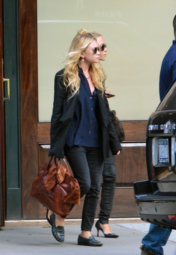 Mary-Kate et Ashley Olsen à New York, le 12 août 2013.