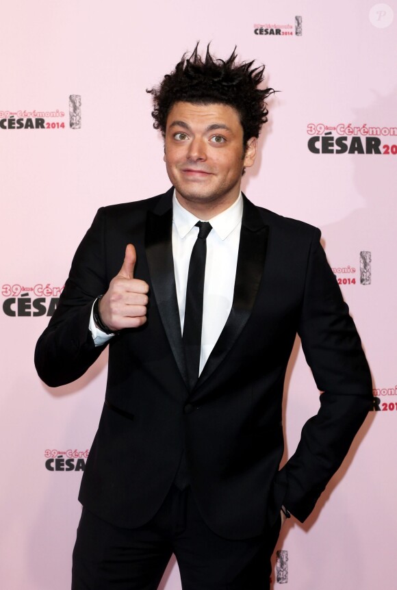 Kev Adams à la 39e cérémonie des César au théâtre du Châtelet à Paris, le 28 février 2014.