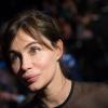 Emmanuelle Béart assiste au défilé prêt-à-porter d'Elie Saab, dans l'Espace Ephémère du jardin des Tuileries. Paris, le 3 mars 2014.