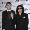 Nick Simmons et Gene Simmons au gala de charité Fame & Philanthropy à Beverly Hills, le 2 mars 2014.