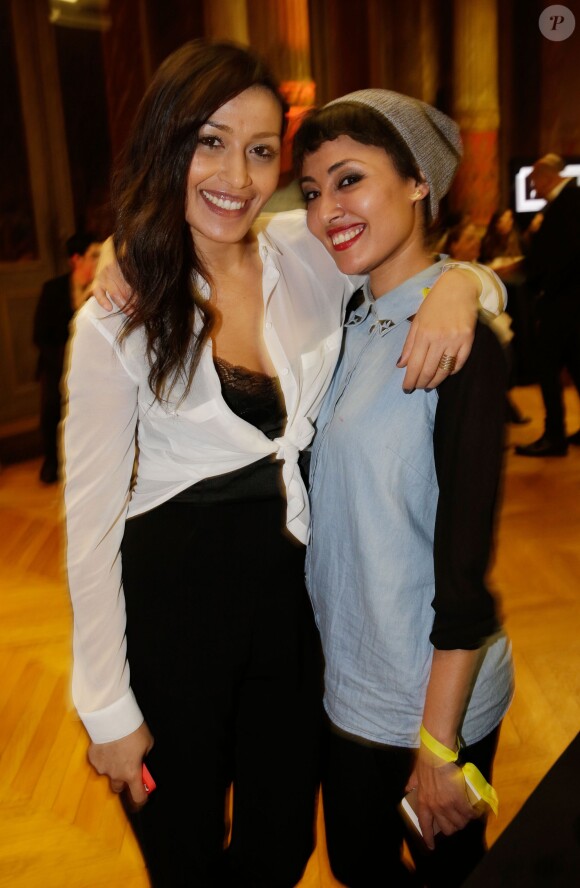 Karima Charni et Hedia Charni - 11e anniversaire de la marque Eleven Paris à la Gaîté Lyrique à Paris, le 4 mars 2014.