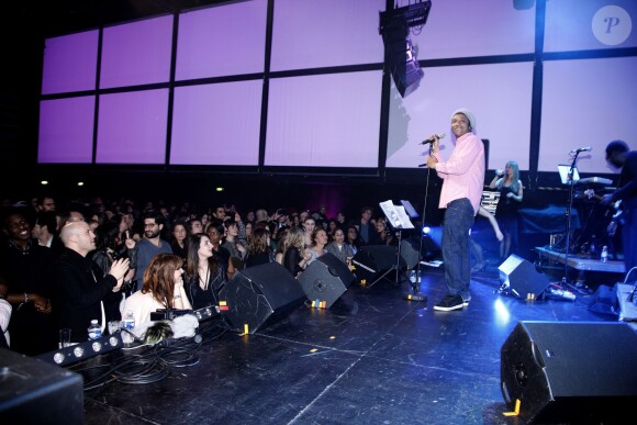 Doc Gynéco s'est produit sur scène pour le 11e anniversaire de "Eleven Paris" à la Gaité Lyrique à Paris le 4 mars 2014.