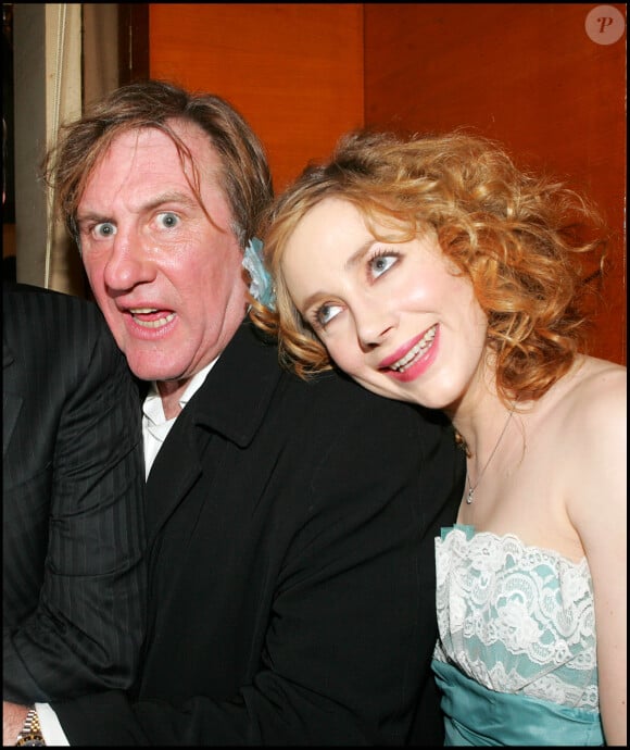 Julie Depardieu et Gérard Depardieu lors du dîner des César en 2005