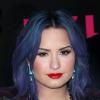 Demi Lovato, les cheveux bleus à West Hollywood, le 5 décembre 2013.