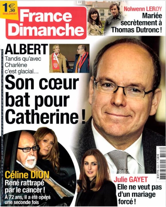 France Dimanche, mars 2014.