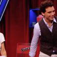 Battle entre Akram et Fabienne dans "The Voice 3" sur TF1 le samedi 8 mars 2014.
