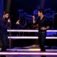 Battle entre Kendji et Youness dans "The Voice 3" sur TF1 le samedi 8 mars 2014.