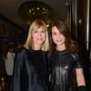 Exclusif - Chantal Ladesou et Valérie Kaprisky lors de la 9e cérémonie des Globes de Cristal au Lido à Paris, le 10 mars 2014.