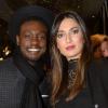 Corneille et sa jolie épouse Sofia de Medeiros lors de la 9e cérémonie des Globes de Cristal au Lido à Paris, le 10 mars 2014.