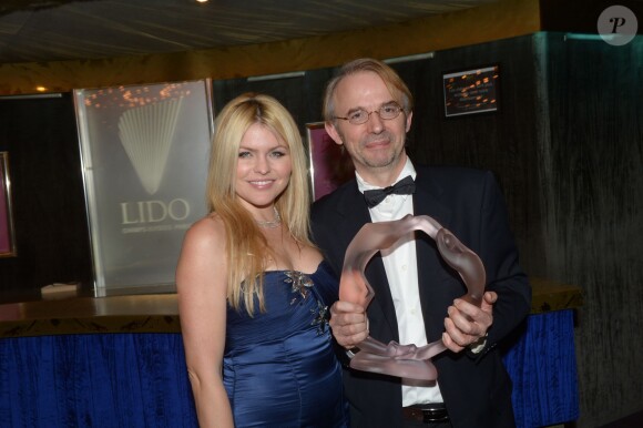 Exclusif - Célyne Durand lors de la 9e cérémonie des Globes de Cristal au Lido à Paris, le 10 mars 2014.