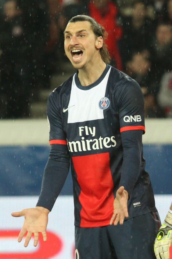 Zlatan Ibrahimovic lors du match entre le PSG et Bordeaux au Parc des Princes à Paris, le 31 janvier 2014