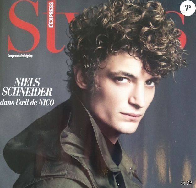Niels Schneider en couverture de L'Express Styles du 12 mars 2014