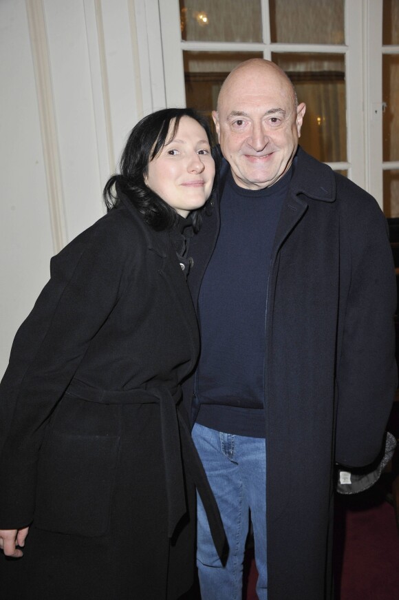 Guy Montagné et sa femme Sylvie à la présentation de la deuxième partie de la saison 2011/2012 à Paris, le 17 janvier 2012.