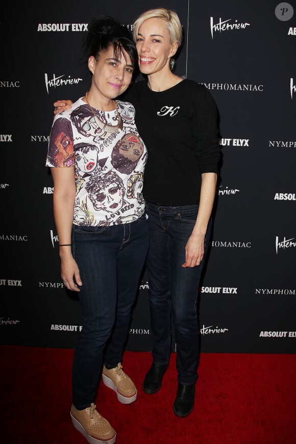 Kathleen Hanna et Kathi Wilcox lors de l'avant-première à New York du film Nymphomaniac : Volume I à New York le 13 mars 2014