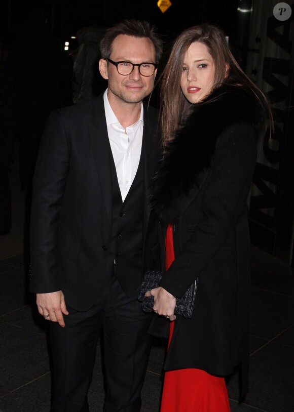 Christian Slater et sa femme Brittany Lopez lors de l'avant-première à New York du film Nymphomaniac : Volume I à New York le 13 mars 2014
