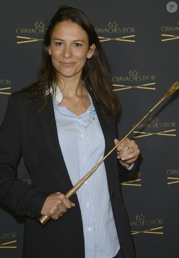 Christelle Gauzet de Koh-Lanta lors de la 65ème édition des Cravaches d'Or au Théâtre des Champs-Elysées à Paris, le 14 mars 2014.