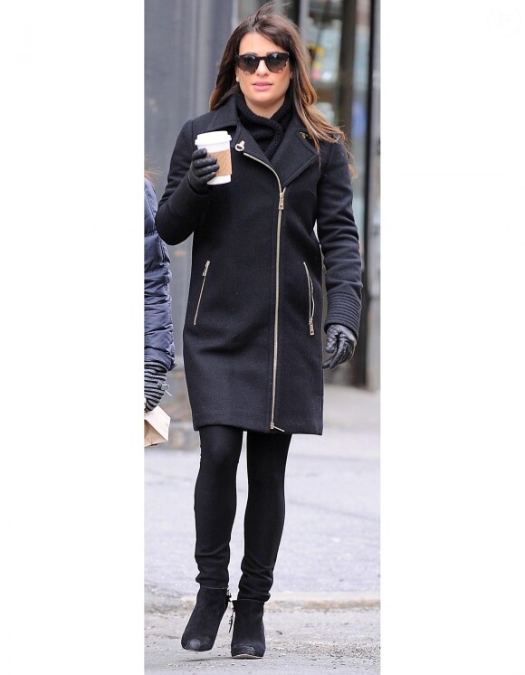 Tournage de la série Glee dans les rues de New York, le vendredi 14 mars 2014.
