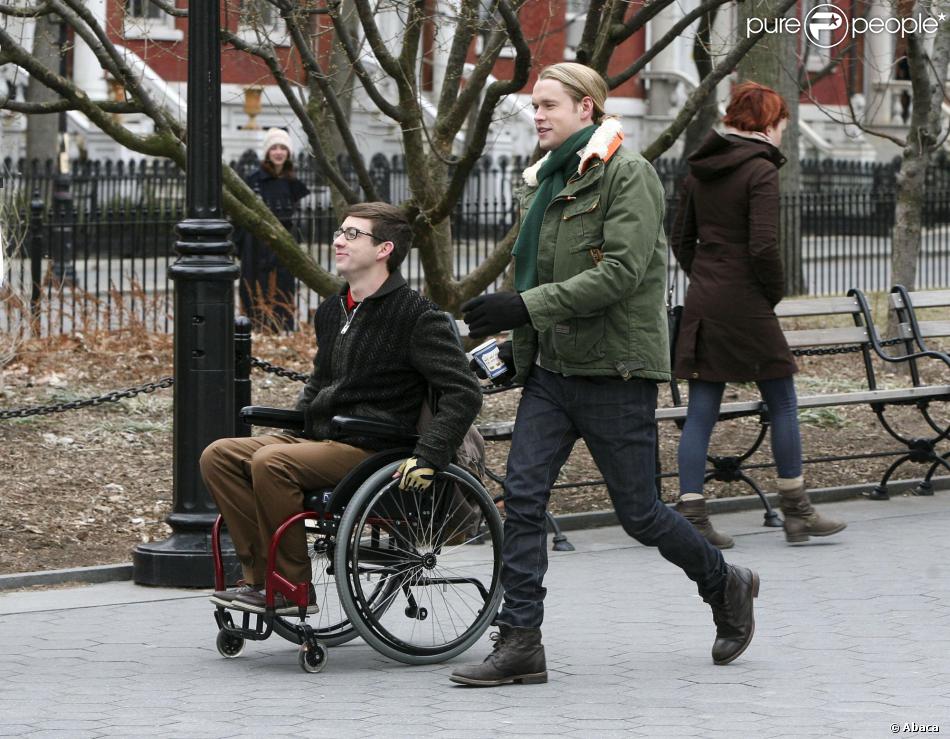 Chord Overstreet filming some scenes for Glee in New York City, NY, USA, on March 14, 2014. Photo by Lisvett Serrant/Ramey Agency/ABACAPRESS.COM15/03/2014 - New York City