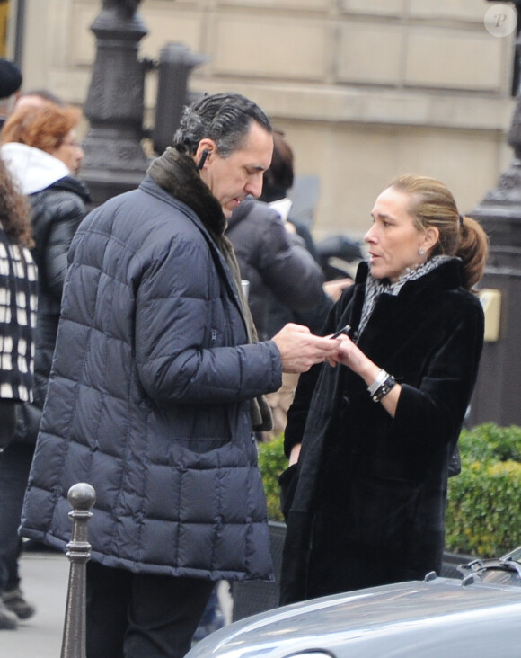 Jaime de Marichalar devant le restaurant L'Avenue, dans le 8e arrondissement de Paris, le 4 mars 2014