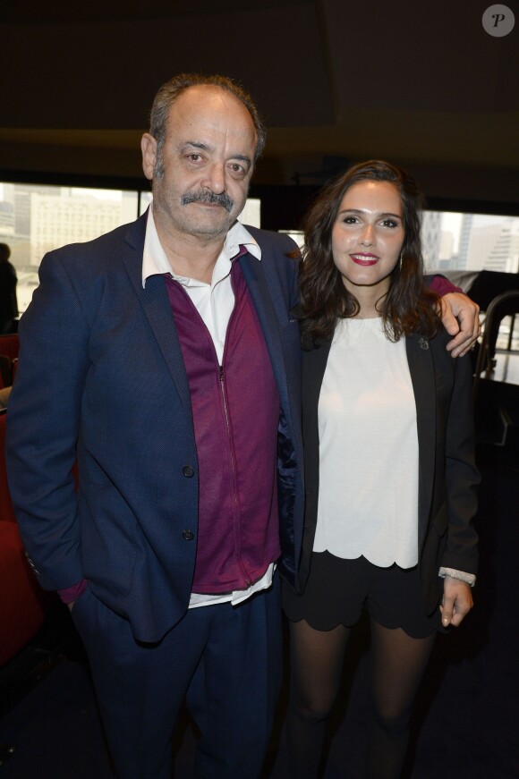 Louis Chédid et Joyce Jonathan lors du Grand Prix de l'UNAC de la chanson 2014 à Paris, le 17 mars 2014.