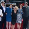 Kate Winslet, Shailene Woodley, Veronica Roth et le cast de Divergente sur le Walk Of Fame à Hollywood, le 17 mars 2014.