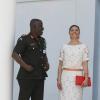 La princesse Victoria de Suède en visite officielle à Accra, le 18 mars 2014.