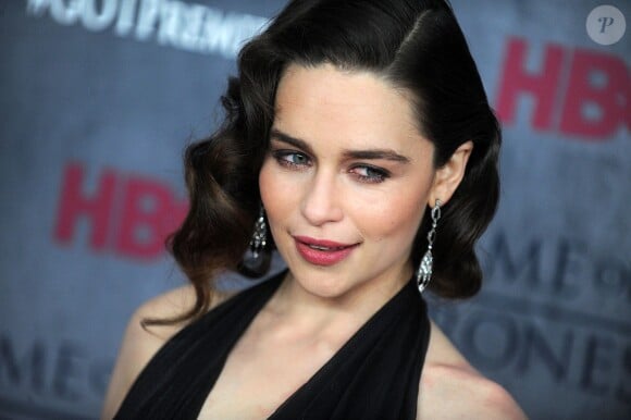 Emilia Clarke - Première de la saison 4 de "Game of Thrones" au Lincoln Center à New York, le 18 mars 2014.