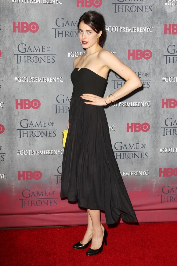 Margaret Qualley - Première de la saison 4 de "Game of Thrones" au Lincoln Center à New York, le 18 mars 2014.