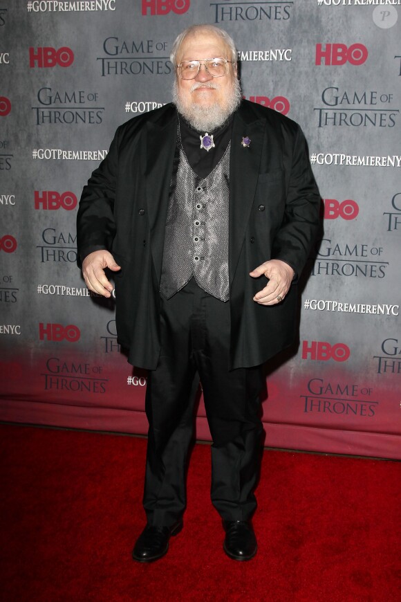 George R.R. Martin - Première de la saison 4 de "Game of Thrones" au Lincoln Center à New York, le 18 mars 2014.